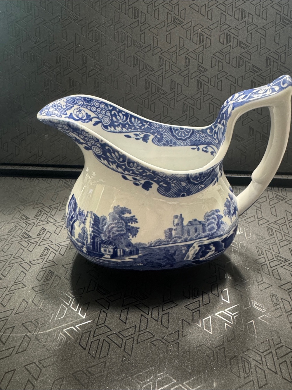 Spode Blue and White Transferware Pitcher